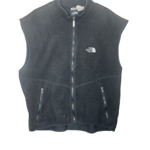The North Face Men's Full Zip Fleece Vest, Black, XL